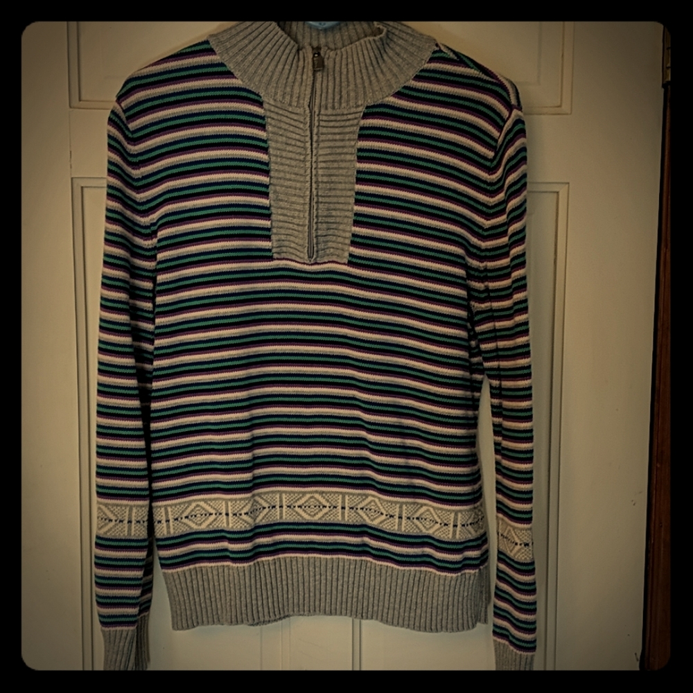 Vintage liz & co 1/4 Zip Sweater